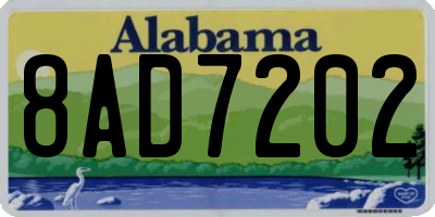 AL license plate 8AD7202