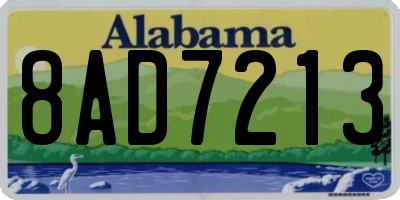 AL license plate 8AD7213