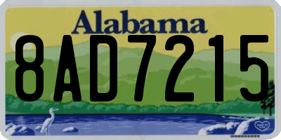 AL license plate 8AD7215