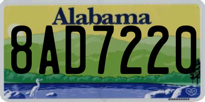AL license plate 8AD7220