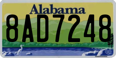 AL license plate 8AD7248