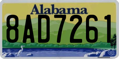 AL license plate 8AD7261