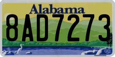 AL license plate 8AD7273
