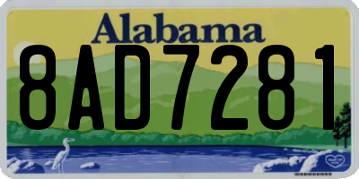 AL license plate 8AD7281