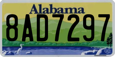 AL license plate 8AD7297