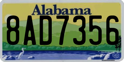 AL license plate 8AD7356