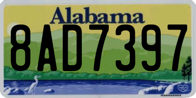 AL license plate 8AD7397