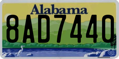 AL license plate 8AD7440
