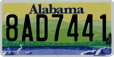 AL license plate 8AD7441