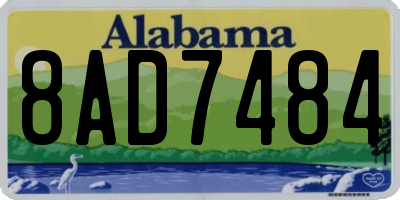 AL license plate 8AD7484