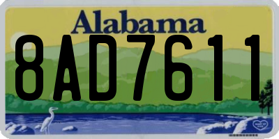 AL license plate 8AD7611