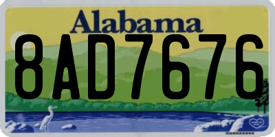 AL license plate 8AD7676