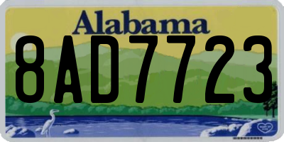 AL license plate 8AD7723