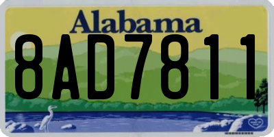 AL license plate 8AD7811