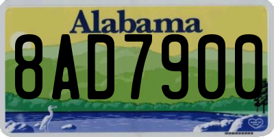 AL license plate 8AD7900