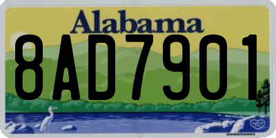 AL license plate 8AD7901