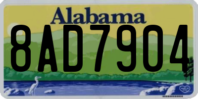 AL license plate 8AD7904