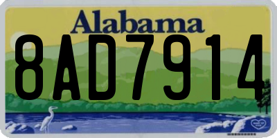 AL license plate 8AD7914