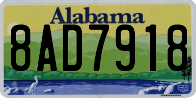 AL license plate 8AD7918