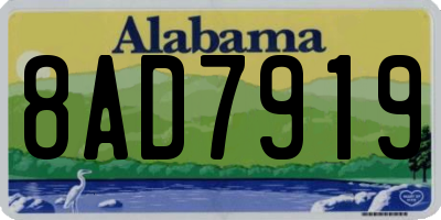AL license plate 8AD7919