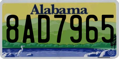 AL license plate 8AD7965