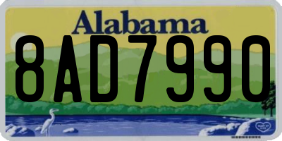 AL license plate 8AD7990