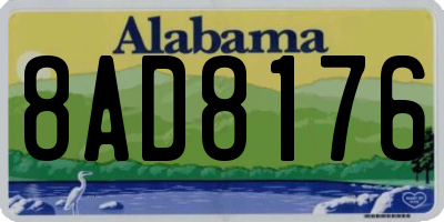 AL license plate 8AD8176