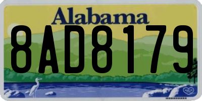 AL license plate 8AD8179