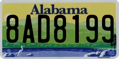 AL license plate 8AD8199