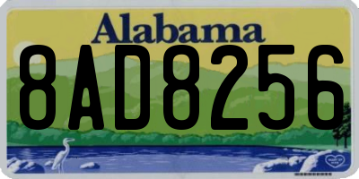 AL license plate 8AD8256