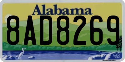 AL license plate 8AD8269