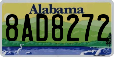 AL license plate 8AD8272