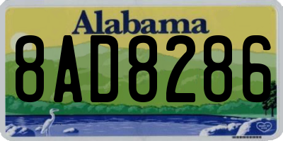 AL license plate 8AD8286