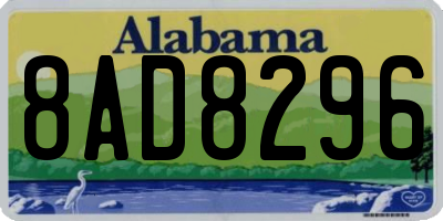 AL license plate 8AD8296