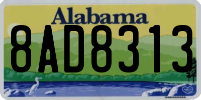 AL license plate 8AD8313