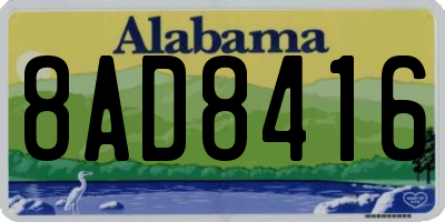 AL license plate 8AD8416