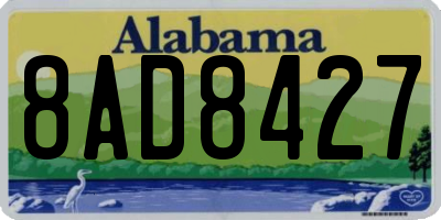 AL license plate 8AD8427