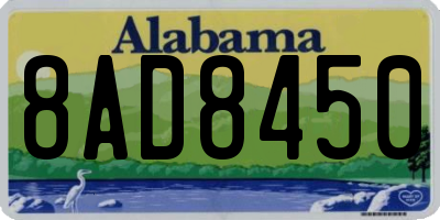 AL license plate 8AD8450