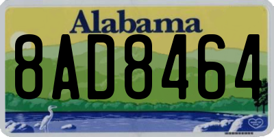 AL license plate 8AD8464