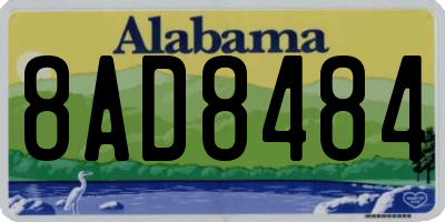AL license plate 8AD8484