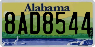 AL license plate 8AD8544