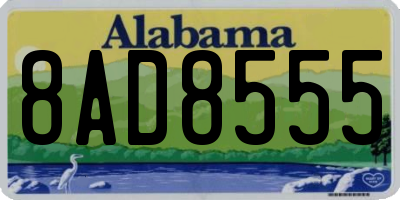 AL license plate 8AD8555