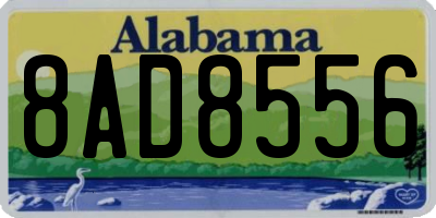 AL license plate 8AD8556