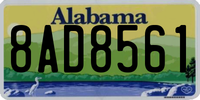 AL license plate 8AD8561