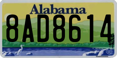 AL license plate 8AD8614