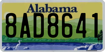 AL license plate 8AD8641
