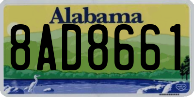 AL license plate 8AD8661