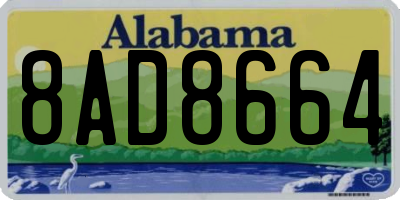 AL license plate 8AD8664