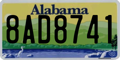 AL license plate 8AD8741