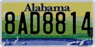 AL license plate 8AD8814